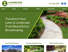 Tablet Screenshot of landscapeinnovationstn.com